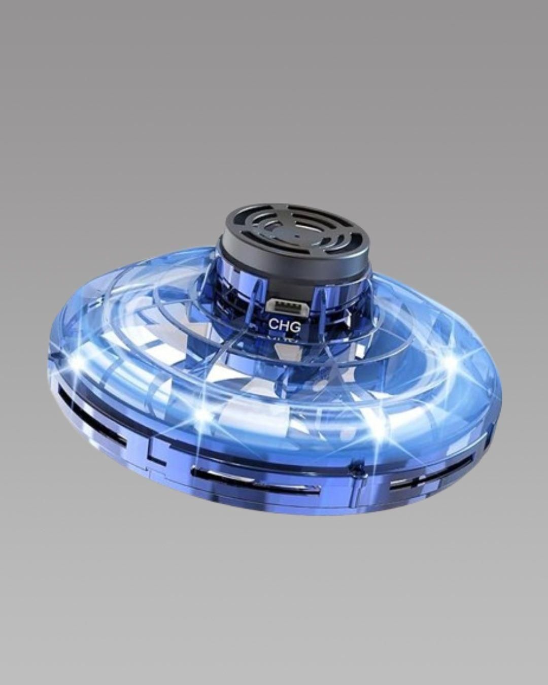 Flying Spinner UFO with LED Lights – Rechargeable Hand-Controlled Drone