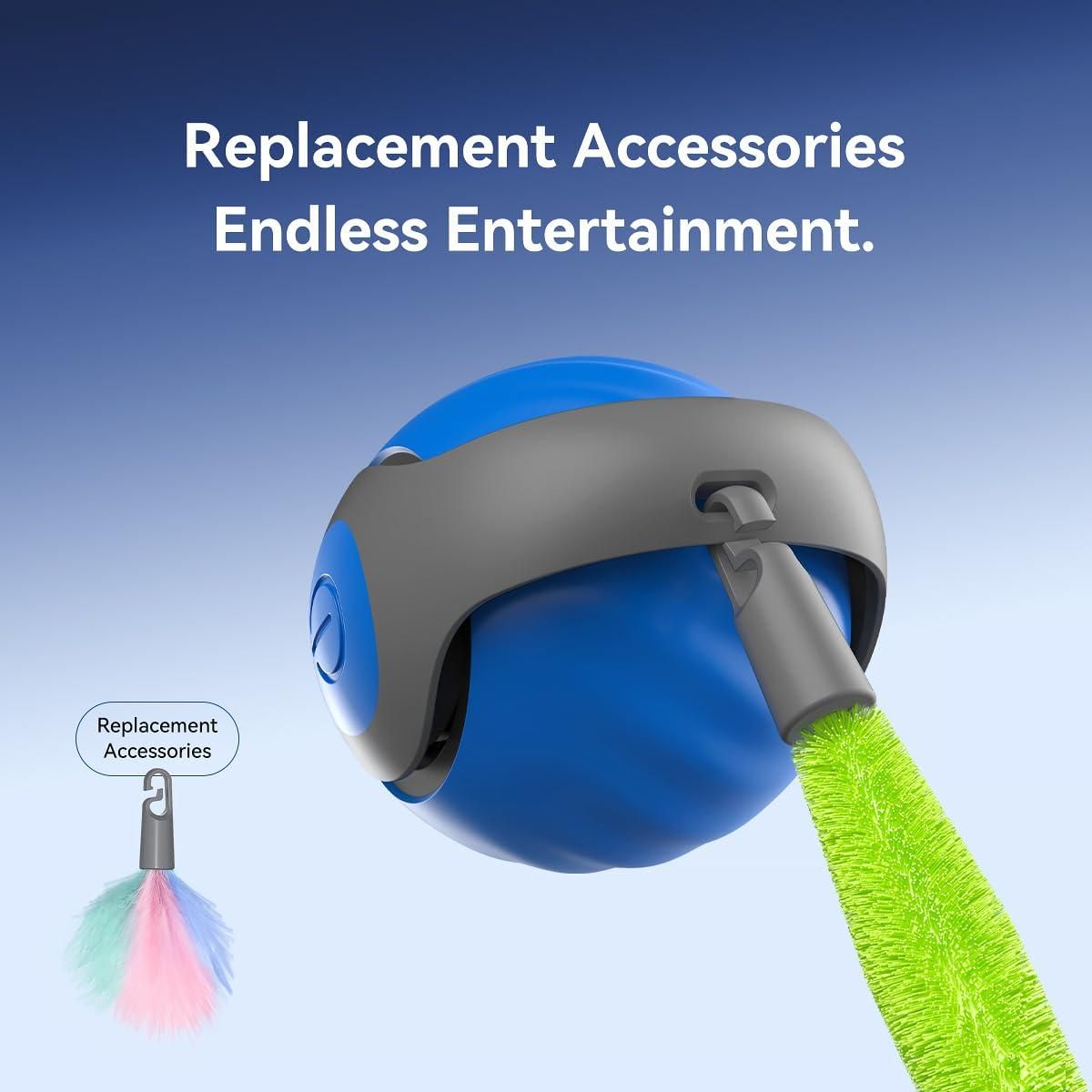 WhirlPaw™ Smart Rolling Ball - The Ultimate Interactive Cat Toy!